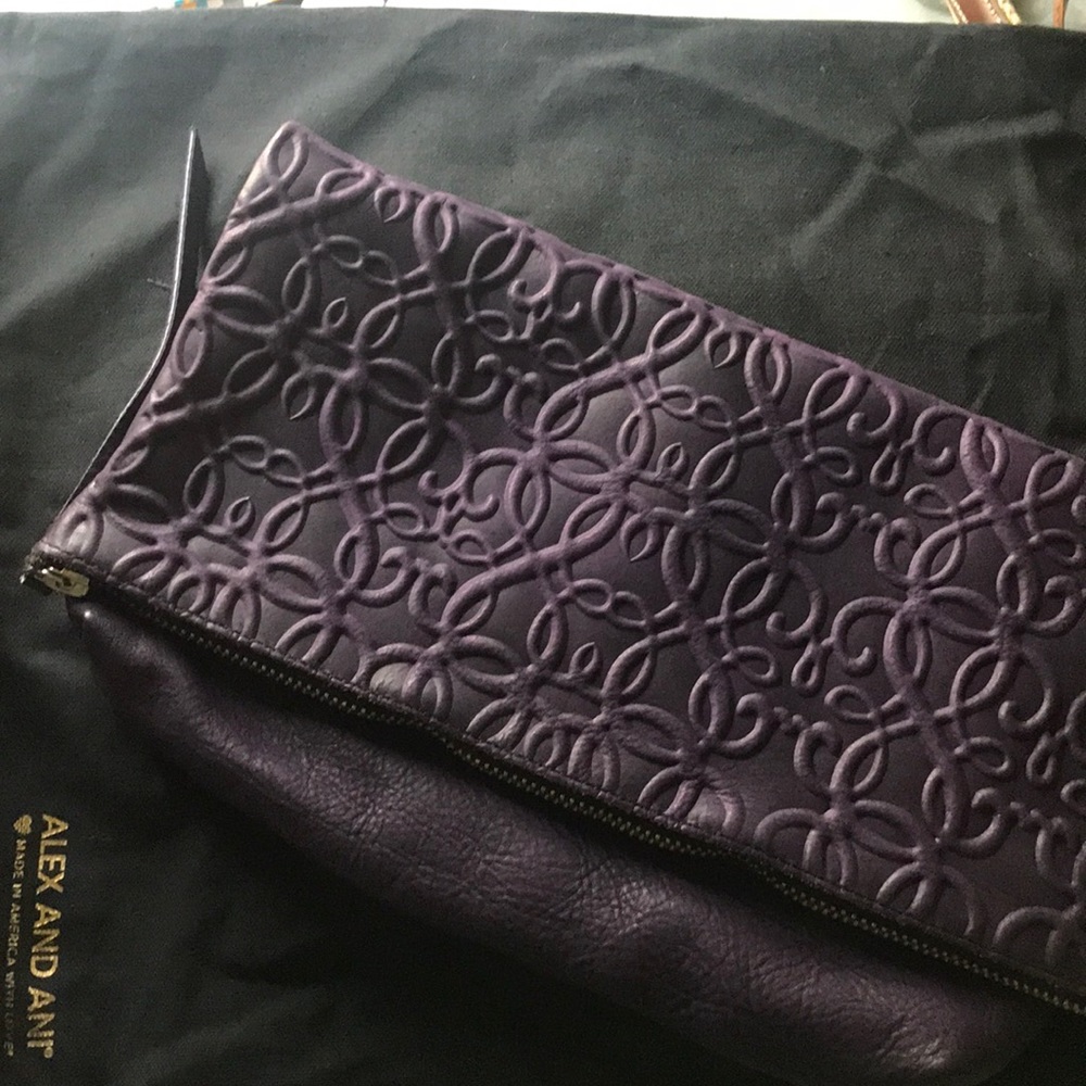 Alex and Ani Purple Foldover Clutch